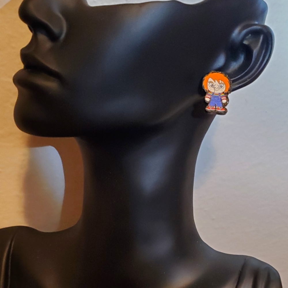 Chucky Halloween Earrings